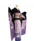 参列振袖[anan][ロマンチックガーリー]黒×紫・桜[身長166cmまで]No.605